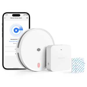 Alarma de Humo Inteligente Meross, Mayor Precisión, EU/AU/US/UK MA151, Seguridad para el Hogar, Control por Voz, <span class=keywords><strong>Alexa</strong></span>, SmartThings - Product Image 1