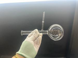 ขวดควอตซ์พร้อมท่อข้างสำหรับห้องปฏิบัติการ ขวดกลั่นแก้วควอตซ์ - Product Image 6