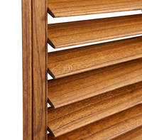 Volets de fenêtre en bois PVC, volets horizontaux à lamelles, volets de plantation