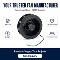 Ventilateur centrifuge EC 230V 50/60Hz à pales courbées vers l'arrière D280 avec contrôle de vitesse PWM 0-10V pour la ventilation des unités de traitement d'air (UTA) CVC