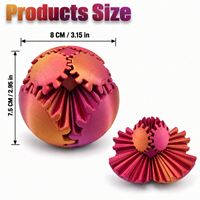 Custom Gear Ball Fidget Toy Creative Interlocking Gears PLA Sensory Fidget Toy Portable Desk Accessory