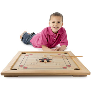 Carom stecca bastoni monete tavolo montessori educativo in legno indiano carrom carom bordo gioco al coperto giocattolo - Product Image 1
