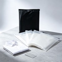 Sac à fermeture éclair givré biodégradable de qualité supérieure avec logo personnalisé, emballage écologique, sac à fermeture éclair pour vêtements