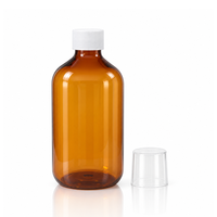 Botol Obat Kumur PET Langsung dari Pabrik, Botol Perawatan Mulut Plastik Amber 28mm dengan Tutup Sekrup, Produsen Kemasan Warna Kustom