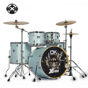 Vente en gros de batterie acoustique <span class=keywords><strong>Xman</strong></span> 22, kit de jazz 5 pièces, 22x18, batterie complète portable pour la pratique, 10 couleurs - Product Image 6