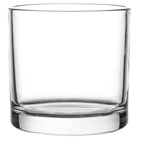 Vase de table élégant en verre transparent de conception cylindrique pour décoration intérieure écologique de style Art déco - Product Image 1