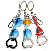 Porte-clés décapsuleur en métal personnalisé, gravé par sublimation, créatif, sur mesure, en gros, pour cadeaux