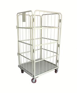 Filet de logistique industrielle Cage <span class=keywords><strong>Wire</strong></span> <span class=keywords><strong>Mesh</strong></span> Trolley Conteneur <span class=keywords><strong>double</strong></span> face Chariot logistique Chariot postal - Product Image 1