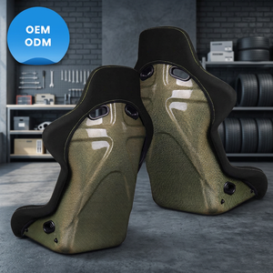 Siège de course universel de luxe OEM Apex en tissu Kevlar avec coque en tissu et Kevlar par SSCUS Modèle APEX-KEV - Product Image 1