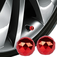 Bouchons de valve de pneu universels en forme de diamant, en alliage d'aluminium, anti-poussière, pour voiture et moto, accessoire de modification et de style