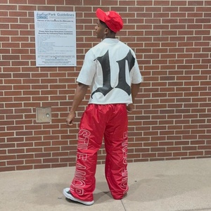 Pantalones Deportivos Casuales para Hombre, Personalizados, de Alta Calidad, de Nailon/Algodón, Estilo Desgastado, Ecológicos, Holgados, con Cintura Elástica y Transpirables - Product Image 5