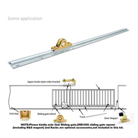 Kit de rails coulissants en acier A3 moderne avec rails de guidage R8 et roulettes pour usage en entrepôt