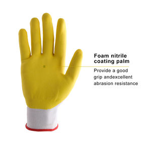 PRI 15gg Guantes de trabajo de la mejor calidad para mujer Guantes de trabajo de jardín recubiertos de nitrilo de espuma transpirable, el mejor regalo para damas jardinero - Product Image 5