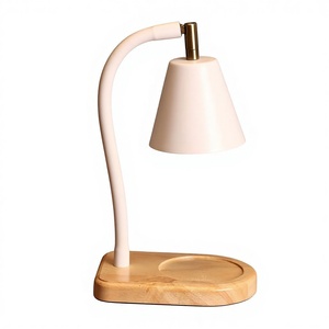 Lámpara de cera derretida aromática de madera con varilla ajustable de Taiwán, lámpara de noche creativa, regulable, romántica, moderna, minimalista, con pantalla blanca - Product Image 1