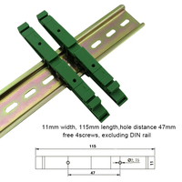2 adaptateurs avec 4 vis Drg-03, support de carte de circuit imprimé, support de carte de circuit imprimé, support de montage de carte de circuit imprimé pour rail DIN de 35 mm