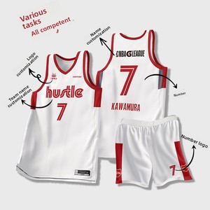 Nouvelle tenue de basketball américaine 2025 unisexe, personnalisable, impression numérique haut de gamme, vêtements d'entraînement et de compétition sportive pour équipes, été - Product Image 3