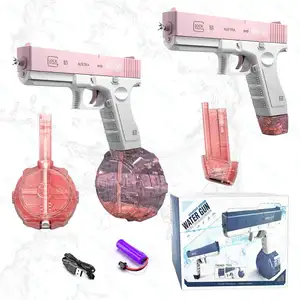 Qilong G18 권총 장난감 어린이 전기 물총 장난감 Juguetes Para 로스 니노스 야외 여름 장난감 어린이 글록 자동 물총