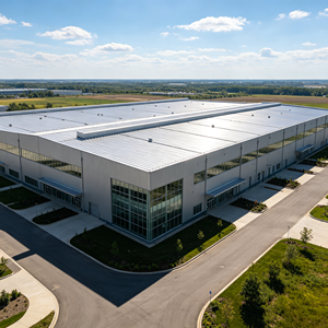 Sistema de Construcción de Edificios Prefabricados de Acero con Estructura Personalizada para la Construcción de Almacenes Comerciales, Diseño Gratuito, Ahorro de Costos - Product Image 1