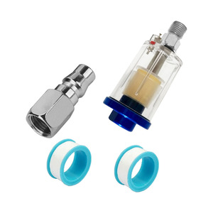 Air Oil Separator Filter For <b>Spray</b> Gun With Quick Connect Adapter And Filter Tape Included - Product Image 2