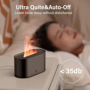130ml <strong>Colorful</strong> Flame Air Aroma <strong>Diffuser</strong> Humidifier Ultrasonic Aroma <strong>Diffuser</strong> with Cool Mist Small Humidifier for <strong>Home</strong> Office OEM - Product Image 5