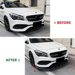 Separadores de labios para parachoques delantero, pegatinas, cubierta embellecedora, guardabarros para <span class=keywords><strong>Mercedes</strong></span> Benz <span class=keywords><strong>CLA</strong></span> clase C117 Facelift <span class=keywords><strong>AMG</strong></span> <span class=keywords><strong>Line</strong></span> 2016-2017, C117, C117 - Product Image 2