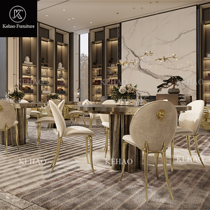 Hiện đại tinh vi Vòng Vàng bàn ăn với độc quyền đánh bóng Brass Patina thiết kế độc đáo cho nhà hoặc khách sạn đồ nội thất - Product Image 3