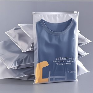 <strong>Bulk</strong> Frosted Zipper <strong>Bags</strong> with Custom Branding for Clothing Retailers