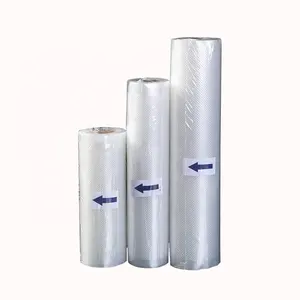 vacuum seal bag roll embossed transparent one side vacuum sealer bags food storage rolls bulk for packing food