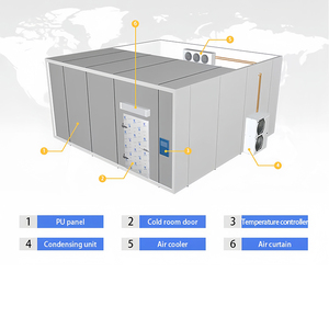 Xách tay lạnh lưu trữ phòng container đơn vị làm lạnh nước lạnh lưu trữ buồng cá thực phẩm Blast Tủ đông lưu trữ giá - Product Image 4