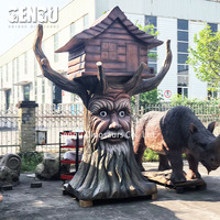 Animatronic Magical Ancient Talking Park Tree Funny Type Speaking Tree With House
