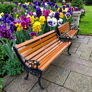 <span class=keywords><strong>Banco</strong></span> de Fila Personalizable de Madera Maciza para Patio, Mueble Moderno Impermeable para Ocio al Aire Libre para Espacios Públicos, Parques y Jardines - Product Image 2