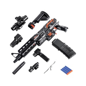 Blaster électrique automatique M416 à balles souples, pistolet mitrailleur longue portée, jouet pour garçons, modèle de simulation AK47 à alimentation par le bas - Product Image 2