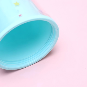 450ml Kids-Friendly Unicorn Print <b>Plastic</b> <b>Straw</b> Tumbler with Colorful Matching Lid Unicorn Themed Double Wall <b>Plastic</b> Tumbler - Product Image 5