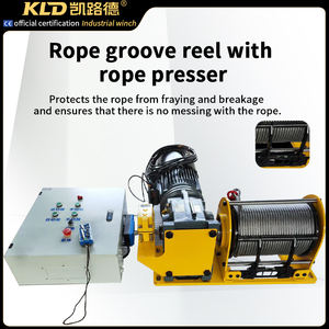 Mesin kerekan traksi kerekan gulungan keluaran tali otomatis remot kontrol bermotor dapat dikustomisasi - Product Image 4