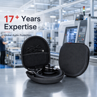 Estuche Rígido Personalizado para Auriculares, con Cierre, Impermeable, de Gran Capacidad, Protector de Auriculares Portátil