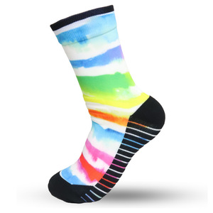Novelty 360 Print <b>Socks</b> Custom Logo High Quality Anti-Slip Cotton <b>Polyester</b> Spandex Unisex Athletic Crew <b>Socks</b> for Sports - Product Image 3
