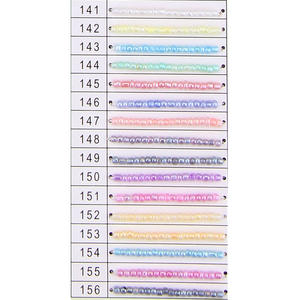 Série Crème Cristal Lampwork & Perles de Verre Bijoux de Corps Perles de Riz Colorées Collier de Cheville Taille avec Corde Lâche Extensible - Product Image 2