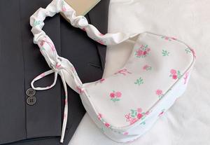 Sac messager pour femme à imprimé floral, sac à main à bandoulière plissé, mini sac bandoulière pour un usage quotidien - Product Image 2