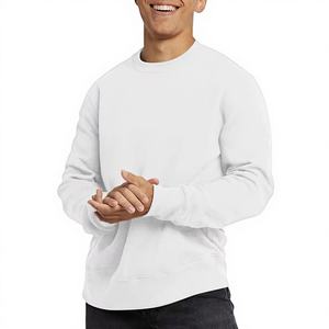 Sudadera con Capucha Negra Lisa de Algodón 100% de Calidad de Fabricante para Hombre, Estilo Largo Básico de Invierno con Forro Polar Teñido - Product Image 1