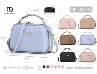 Bolso de mano para mujer, de microfibra y cuero sintético, con correa para el hombro y cierre de cremallera, capacidad de 2-2.9l - Product Image 1