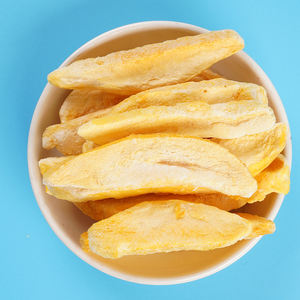 Vente en gros échantillon gratuit de mangue lyophilisée en tranches de fruits séchés emballage en vrac de mangue lyophilisée en tranches sucrées - Product Image 1