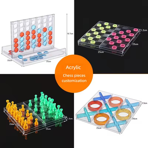 Tùy Chỉnh Trong Suốt Tic Tac Toe Hội Đồng Quản Trị Trò Chơi Rõ Ràng Trò Chơi Cổ Điển Thiết Lập Gia Đình Vui Vẻ Mới Và Độc Đáo Bên Trò Chơi Sản Phẩm - Product Image 2