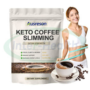 Ausreson OEM Keto <span class=keywords><strong>Diet</strong></span> Keto Coffee Suplementos en polvo instantáneos Productos alimenticios de barriga plana Keto Slimming Coffee Powder - Product Image 2
