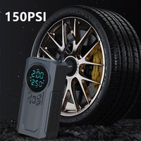Booster de batterie de voiture 12V 8000mAh avec gonfleurs de pneus démarreur de saut multifonction/gonfleur de pneu/batterie externe/lumière LED