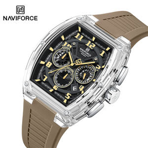 Original NAVIFORCE 6118 New Men's Trend Sports Multifunctional Chronograph <b>Watch</b> Silicone Strap Luminous Hands Men <b>watches</b> - Product Image 2