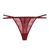 G-String Sexy en dentelle pour femmes, culotte, sous-vêtements féminins, Lingerie, taille unique, #0327, 3 pièces