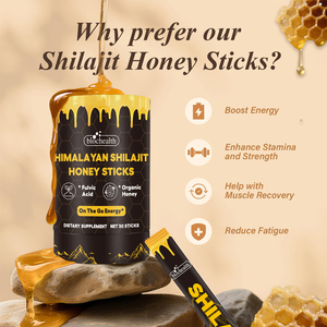 BIOCCHN OEM Himalayan Shilajit <span class=keywords><strong>Honey</strong></span> Sticks 30 Sticks Energy Boost Soporte inmunológico Miel orgánica Pure Himalayan Shilajit Sticks - Product Image 3