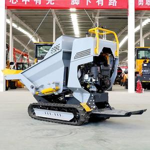 Mini Tractor Dumper Crawler Walk Behind Mini Dumper 500kg 1ton Garden Track Dumper - Product Image 1