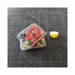 กล่องพลาสติกใสแบบฝาพับสำหรับใส่ผลไม้สดแบบใช้แล้วทิ้งสำหรับสตรอเบอรี่องุ่นความจุขนาดใหญ่ - Product Image 2