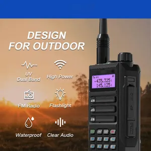 Baofeng 8 ou 10 watts UV-16 type-c ip68 étanche double bande radio portable talkie-walkie prix talkie-walkie longue portée